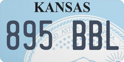KS license plate 895BBL