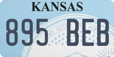 KS license plate 895BEB