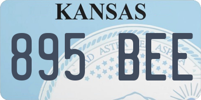 KS license plate 895BEE