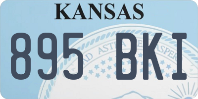 KS license plate 895BKI