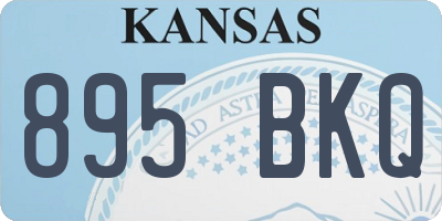 KS license plate 895BKQ