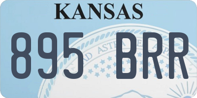 KS license plate 895BRR