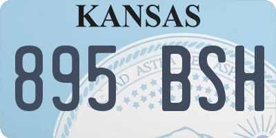 KS license plate 895BSH