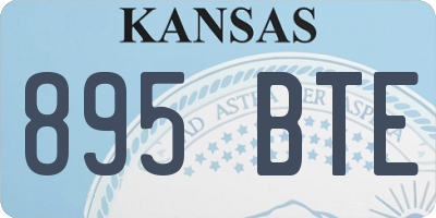 KS license plate 895BTE