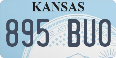 KS license plate 895BUO