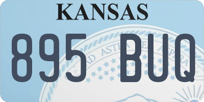 KS license plate 895BUQ