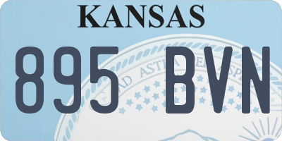 KS license plate 895BVN