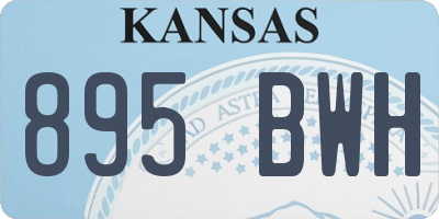 KS license plate 895BWH