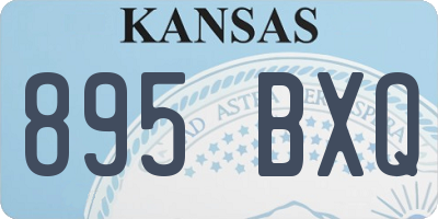 KS license plate 895BXQ