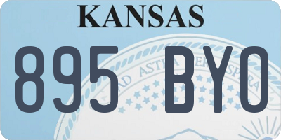 KS license plate 895BYO