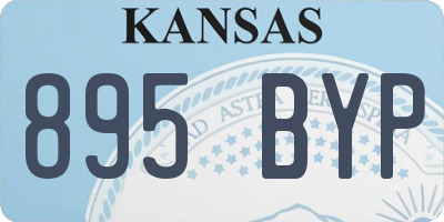 KS license plate 895BYP