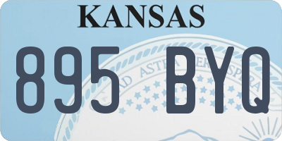 KS license plate 895BYQ