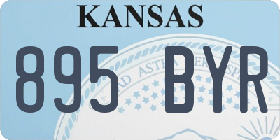 KS license plate 895BYR