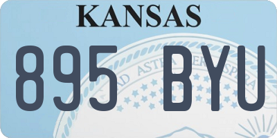 KS license plate 895BYU