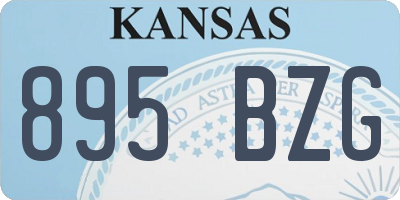 KS license plate 895BZG