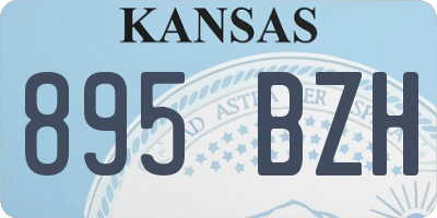 KS license plate 895BZH