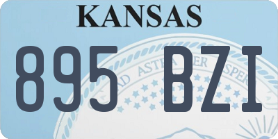 KS license plate 895BZI