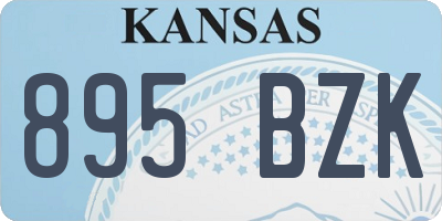 KS license plate 895BZK