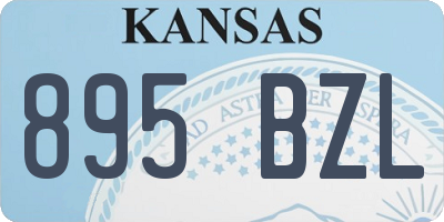 KS license plate 895BZL