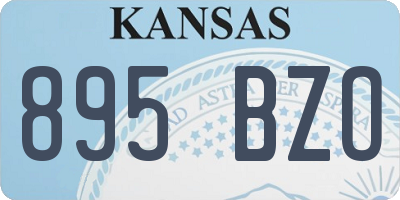 KS license plate 895BZO