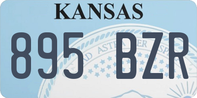 KS license plate 895BZR