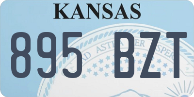KS license plate 895BZT