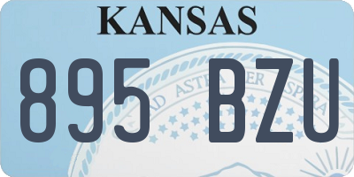 KS license plate 895BZU