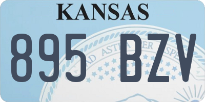 KS license plate 895BZV