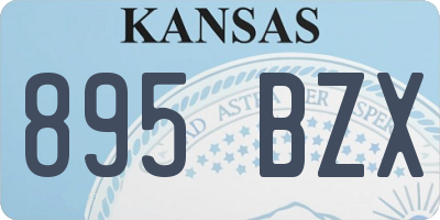 KS license plate 895BZX