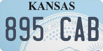 KS license plate 895CAB