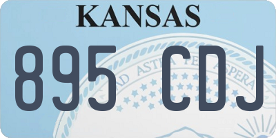 KS license plate 895CDJ