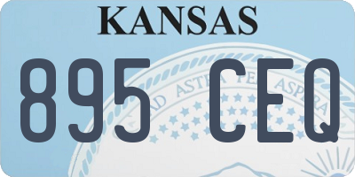 KS license plate 895CEQ