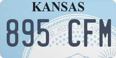 KS license plate 895CFM
