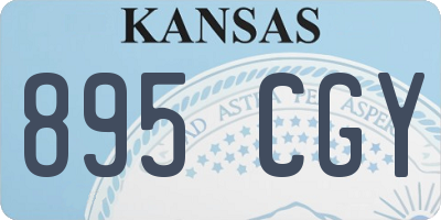KS license plate 895CGY