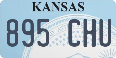 KS license plate 895CHU