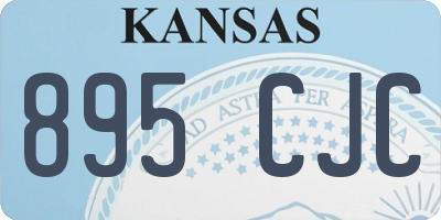 KS license plate 895CJC