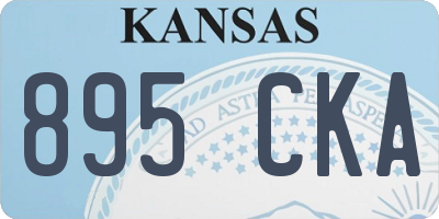 KS license plate 895CKA