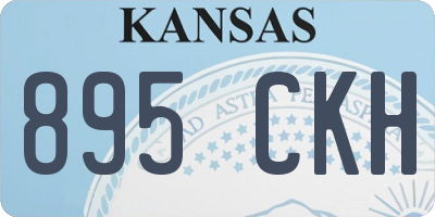 KS license plate 895CKH