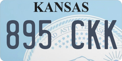 KS license plate 895CKK