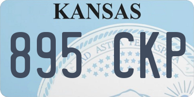 KS license plate 895CKP