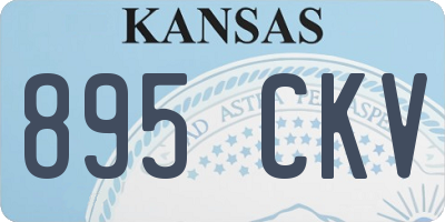 KS license plate 895CKV