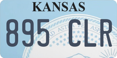 KS license plate 895CLR