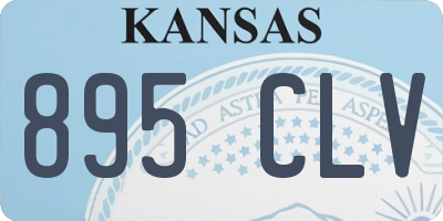 KS license plate 895CLV