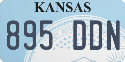 KS license plate 895DDN