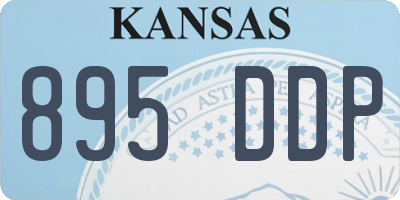 KS license plate 895DDP