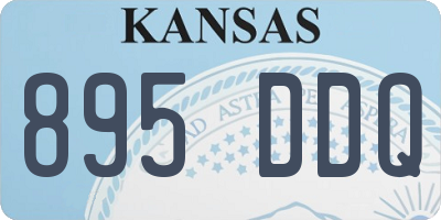 KS license plate 895DDQ