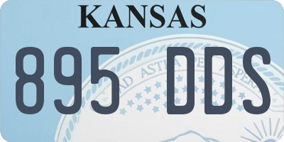 KS license plate 895DDS