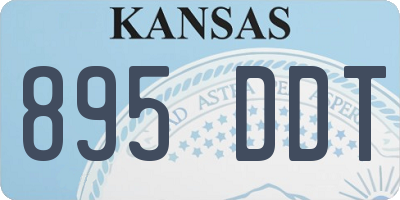 KS license plate 895DDT