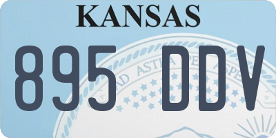 KS license plate 895DDV