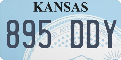KS license plate 895DDY